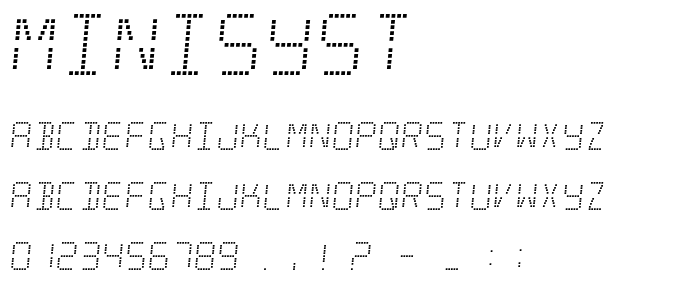 Minisyst font