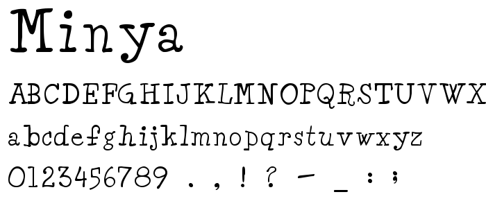 Minya font