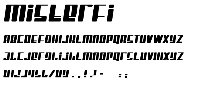 Misterfi font