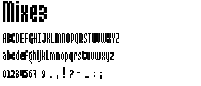 Mixe3 font