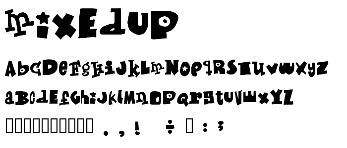 Mixedup font