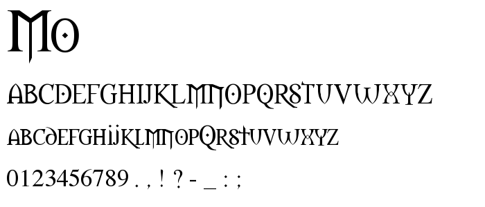 Mo font