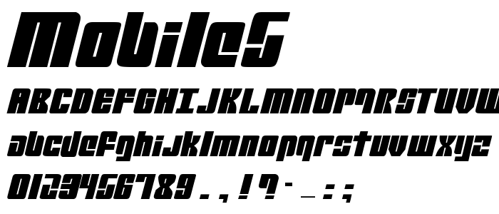 Mobile5 font