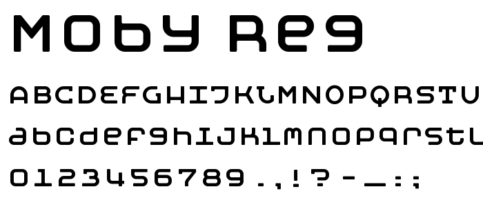 Moby_Reg font