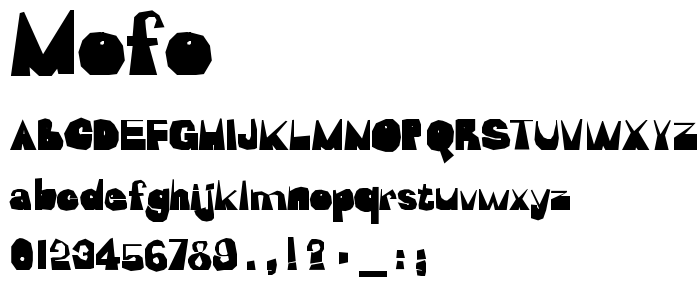 Mofo font