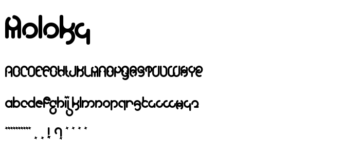 Moloky font