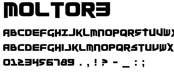 Moltor3 font