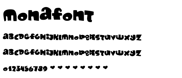 Monafont font