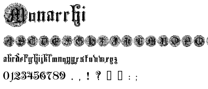 Monarchi font