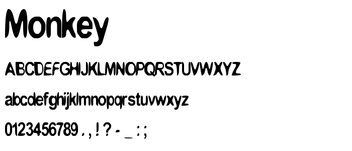 Monkey font