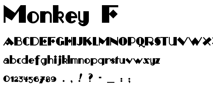 Monkey_F font