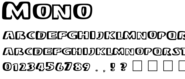 Mono font
