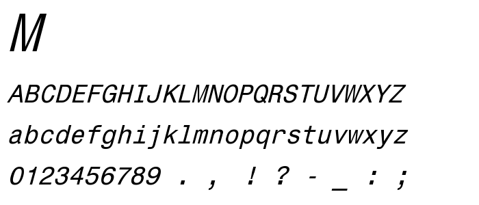 Monospa2 font