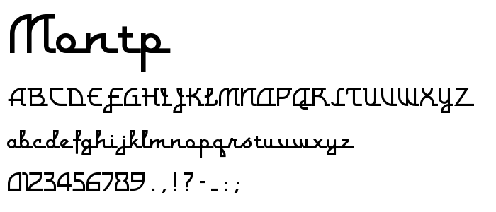 Montp font