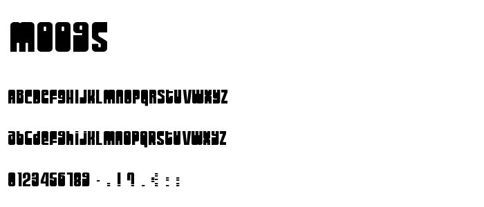 Moogs font