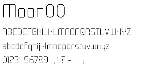 Moon00 font