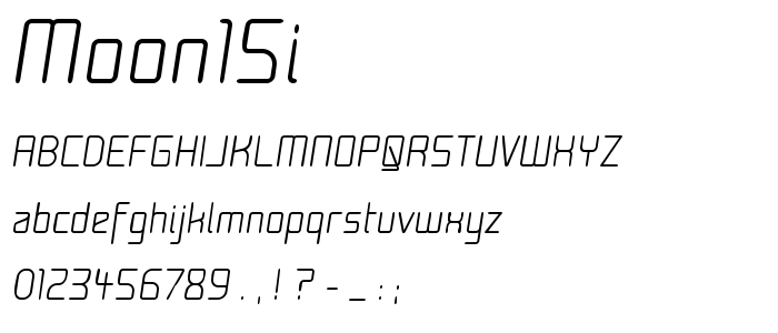 Moon15i font