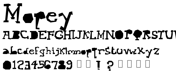 Mopey font