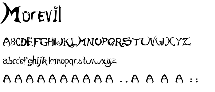 Morevil font