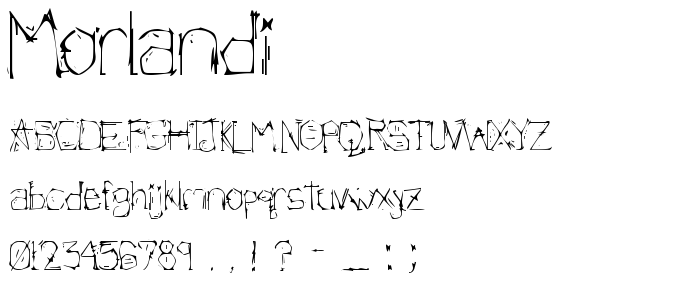 Morlandi font