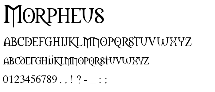 Morpheus font