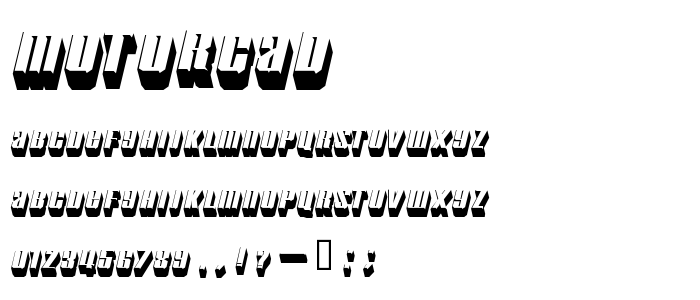 Motorcad font