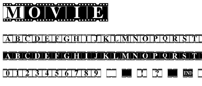 Movie font