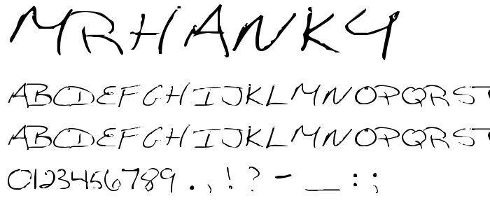 Mrhanky font