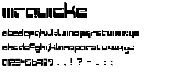Mrquicke font