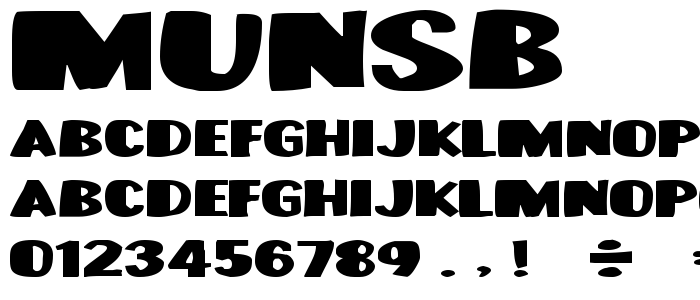 Munsb font