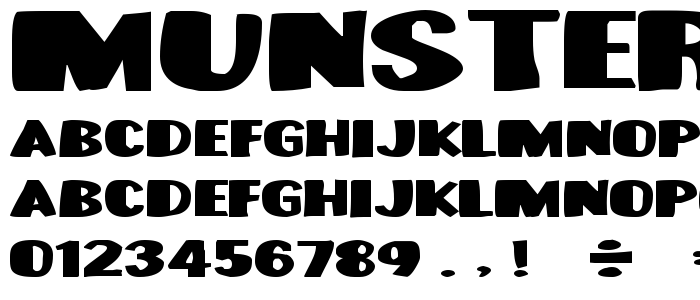 Munsterbash font