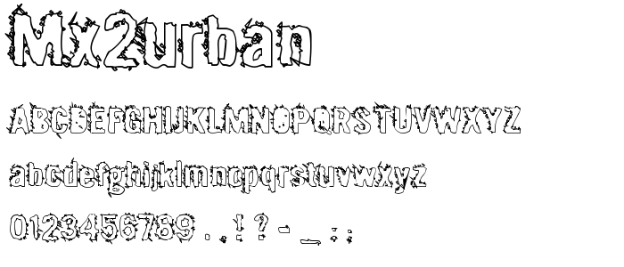 Mx2urban font