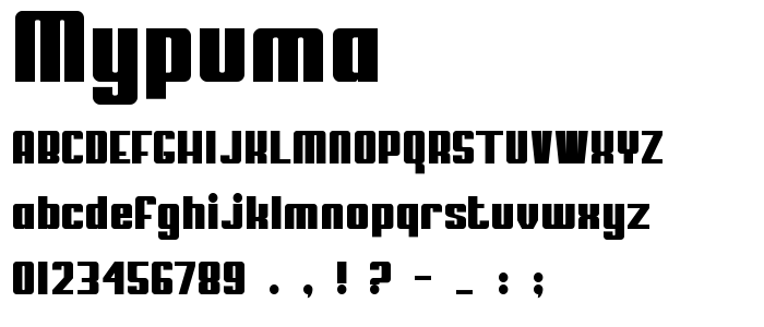 Mypuma font