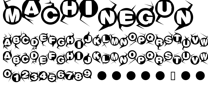 Machinegun font