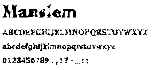 Manslem font