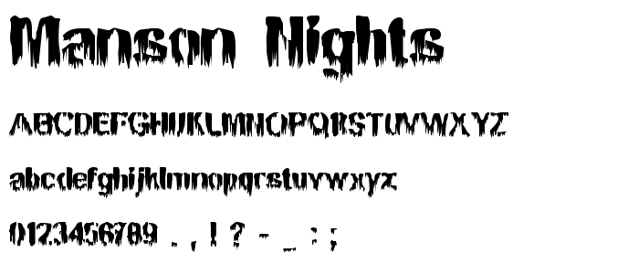 Manson_Nights font