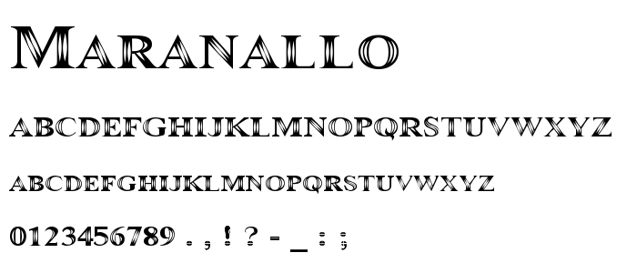 Maranallo font