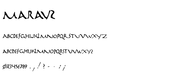 Marav2 font