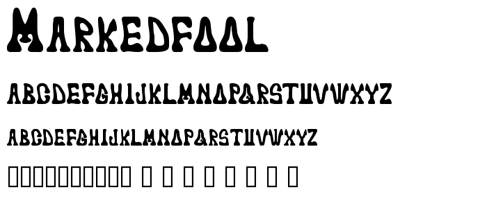 Markedfool font