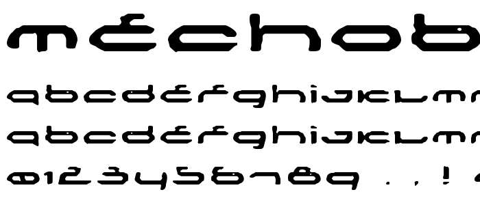 Mechoba font