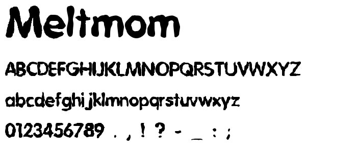 Meltmom font