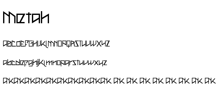 Metah font