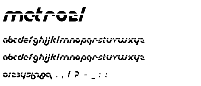 Metro2l font