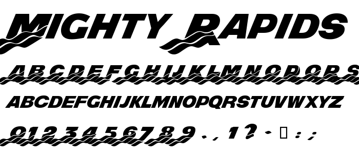 Mighty_Rapids font