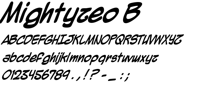 Mightyzeo_B font