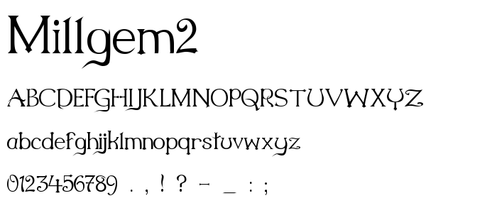 Millgem2 font