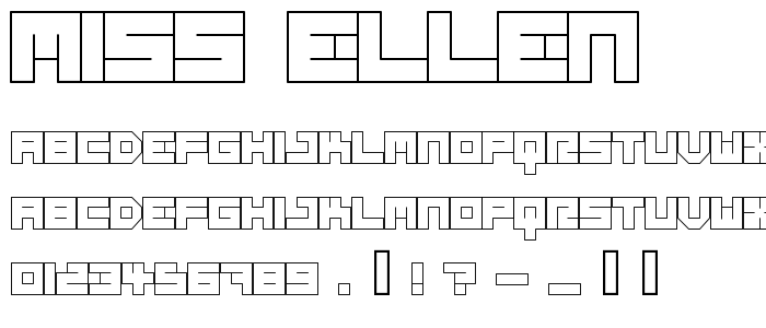 Miss_Ellen font