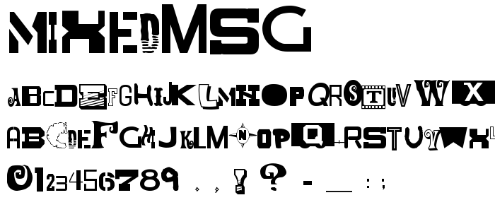 Mixedmsg font