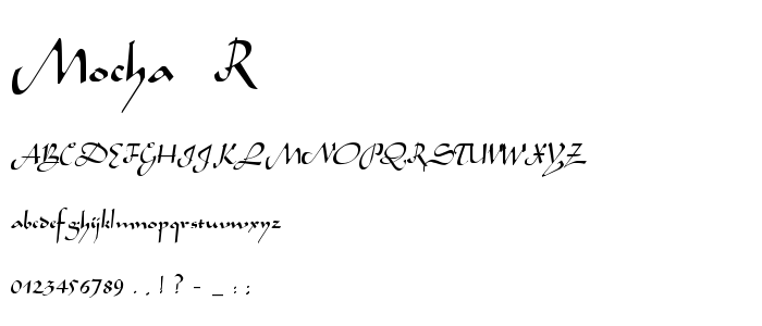 Mocha__R font