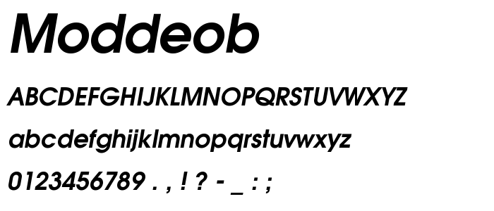 Moddeob font